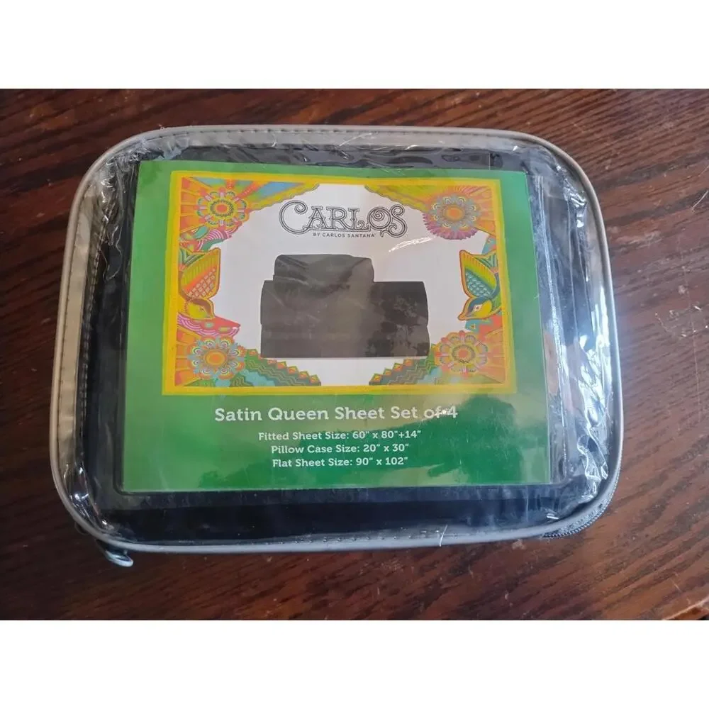 Carlos By Carlos Santana Satin Queen Sheet Set Of 4